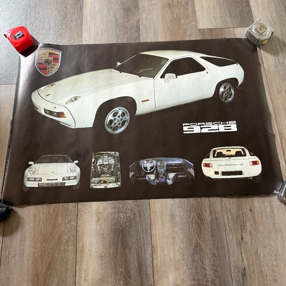 Porsche 928 Poster by Verkerke - 1978 - Picture 1 of 8